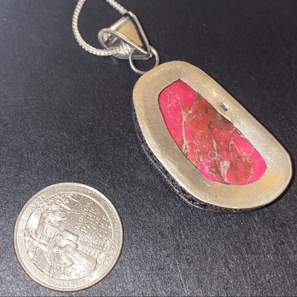 Sea Sediment Jasper Gemstone Handcrafted cuff - Picture 3 of 5